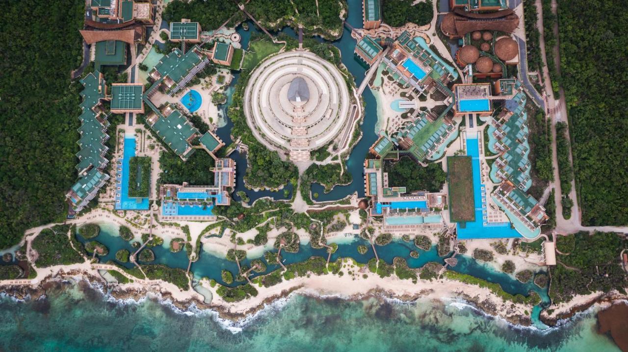 Hotel Xcaret Arte - All Parks All Fun Inclusive - Adults Only Xcaret Park Esterno foto Aerial view of the resort